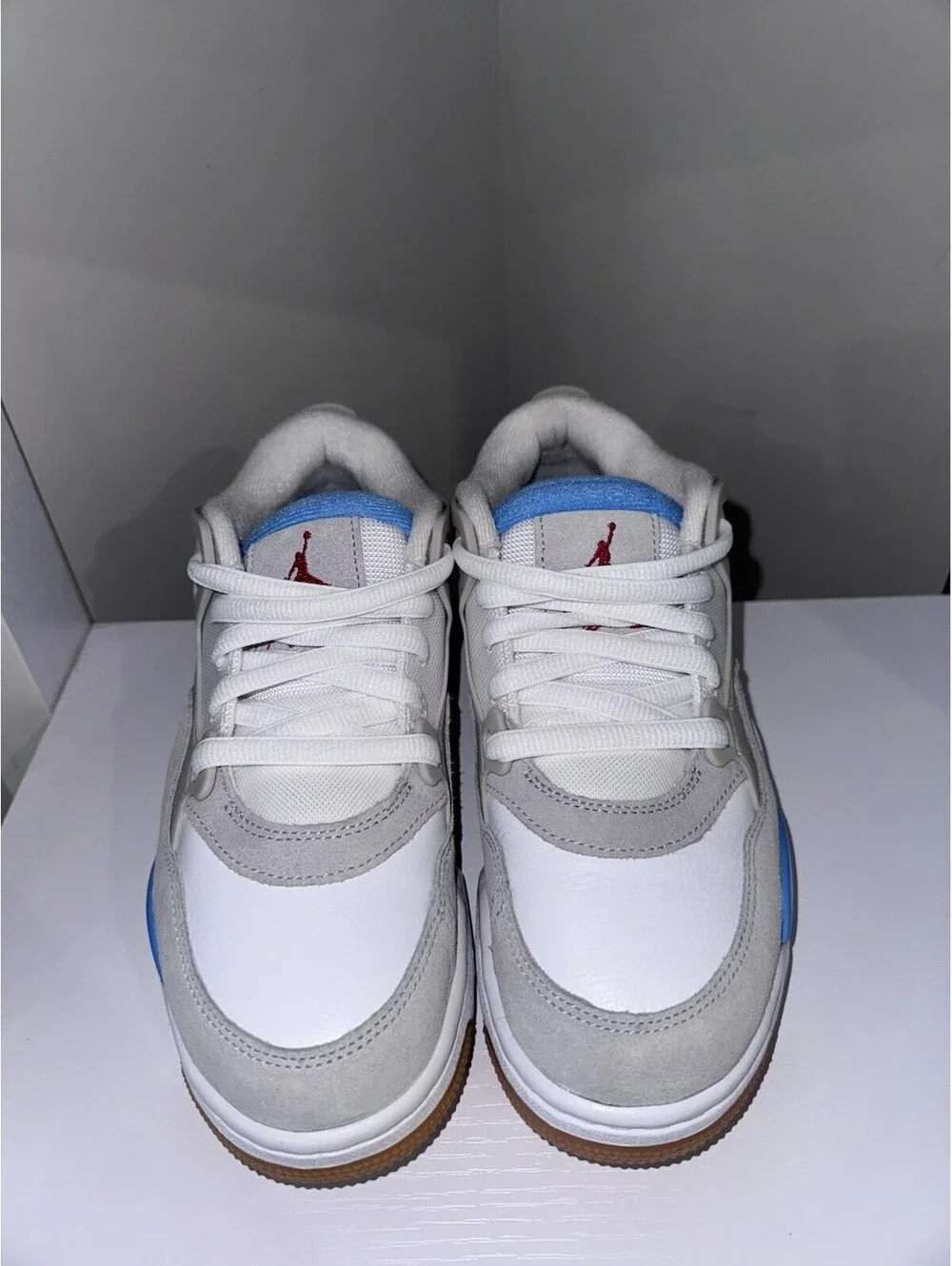 Nike Air Jordan 4 RM Low White/Blue Size 5.5 Youth 7 Women’s Brand New